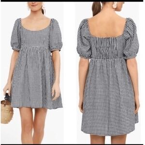Pomander Place Gingham Abagail Dress M Smocked Mini Boho Cottagecore Picnic
